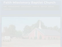 Tablet Screenshot of faithmissionarybaptist.com